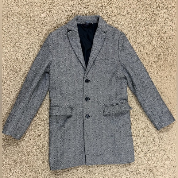 Old Navy Men’s Grey Top Coat - Picture 3 of 16